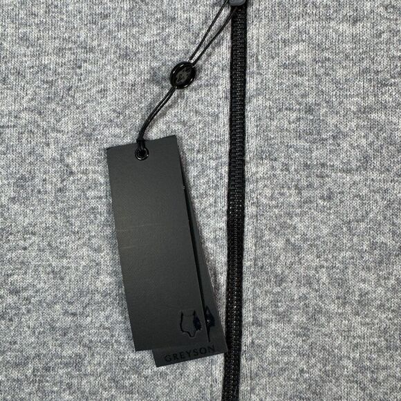 Greyson Vest Mens S Gray Sequoia Lux Golf Sweater NWT Embroidered Polyester Wool - Picture 8 of 16